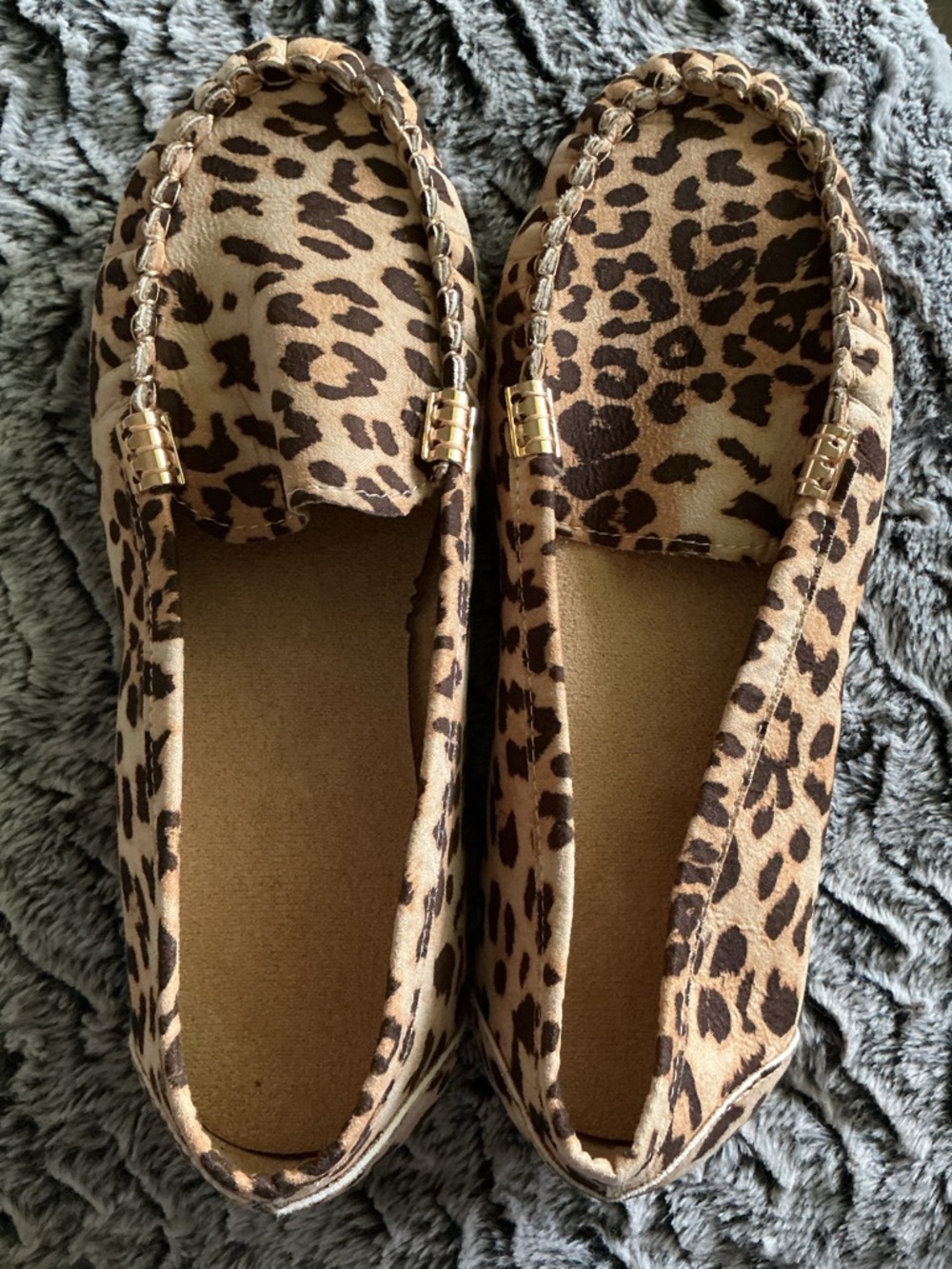 ***NEVER WORN*** Leopard Print Driving Moccasins | Size 42 | Slip-On Flats